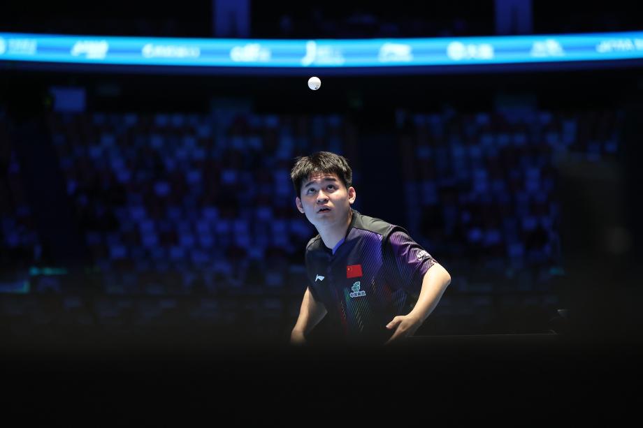 [图]乒乓球亚洲杯：林诗栋三连胜小组第一晋级